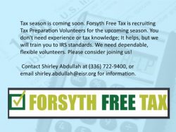 FOrsyth Free Tax Volunteer