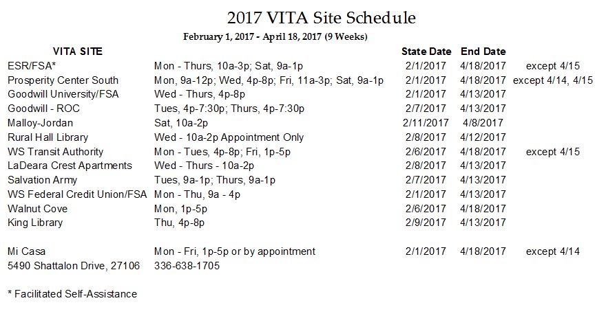 vita-schedule