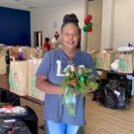 Woman receives Christmas donation